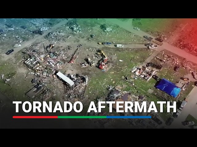 ⁣DRONE FOOTAGE: Tornado devastation in Greenfield, Iowa | ABS-CBN News