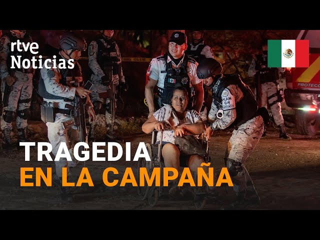 ⁣MÉXICO: Al menos 9 MUERTOS y 50 HERIDOS tras el COLAPSO del ESCENARIO en un MITIN | RTVE Noticias