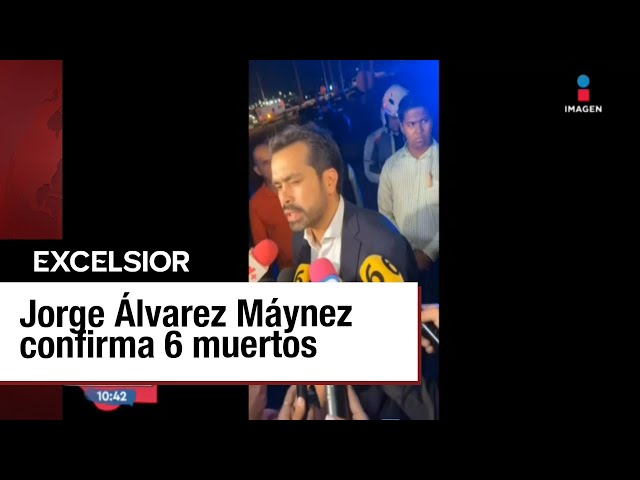⁣Álvarez Máynez regresa al lugar del accidente para la identificación de los fallecidos