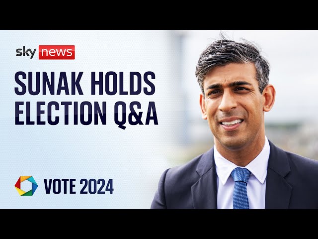 ⁣Watch live: PM Rishi Sunak holds a Q&A following election date announcement