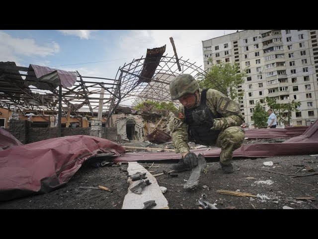 ⁣12 people injured after Russian shelling in Kharkiv