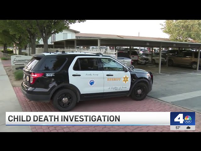 ⁣Child's death under investigation in Palmdale