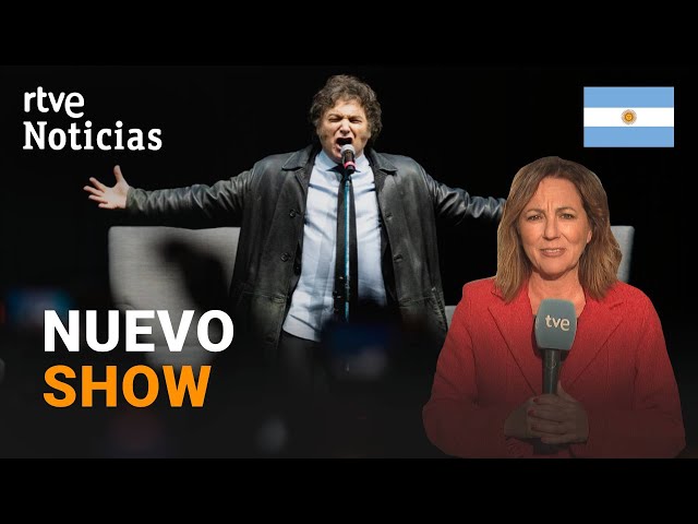 ⁣ARGENTINA: JAVIER MILEI presenta su NUEVO LIBRO entre GRITOS del PÚBLICO contra PEDRO SÁNCHEZ | RTVE