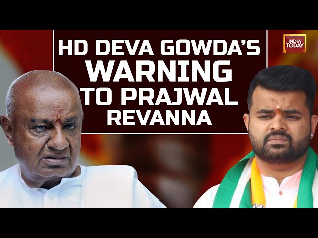 ⁣LIVE: Deve Gowda Issues Warning To Grandson Prajwal Revanna, Asks Him To Return To India | LIVE News
