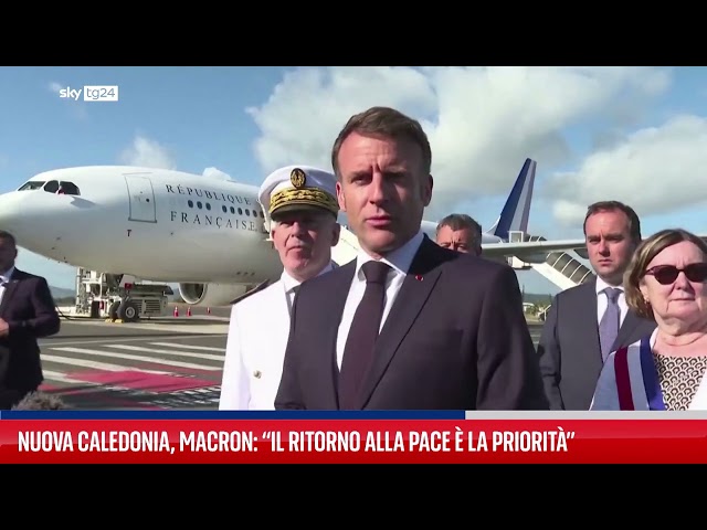 ⁣Nuova Caledonia, Macron: “Insurrezione senza precedenti”