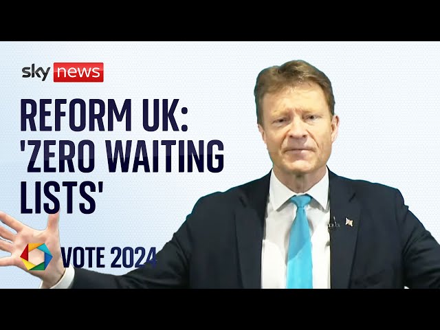 ⁣'NHS waiting lists gone within two years', says Reform UK leader Richard Tice