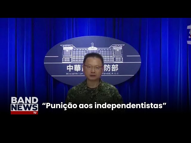 China realiza manobras militares ao redor de Taiwan | BandNews TV