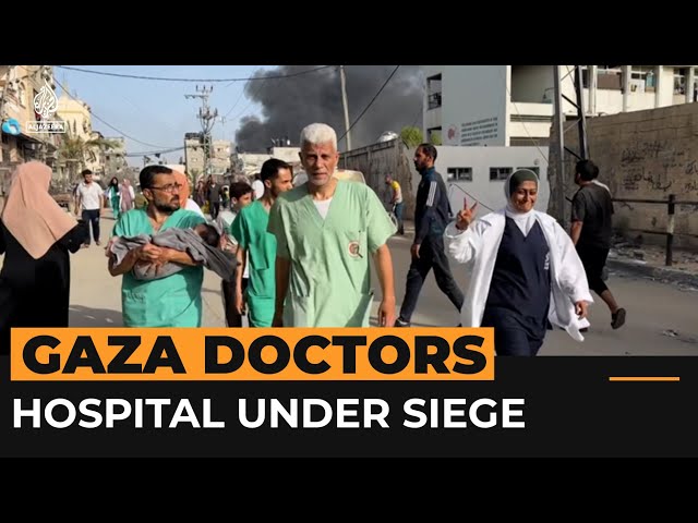 ⁣Doctors forced out of besieged Gaza hospital | Al Jazeera Newsfeed