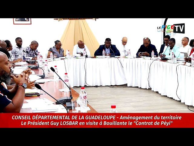 ⁣Aménagement du territoire : le Président Guy LOSBAR en visite à Bouillante, le "Contrat de Péyi