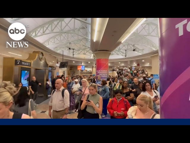 ⁣Amtrak and NJ Transit face delays amid downed power lines