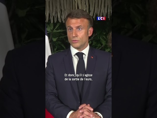⁣️ La charge d'Emmanuel Macron à Marine Le Pen "qui change de ton sur tous les sujets"
