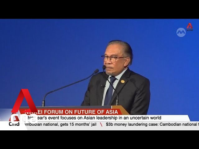 ⁣Nikkei Forum on Future of Asia: Anwar Ibrahim stresses need for Asia to engage with China