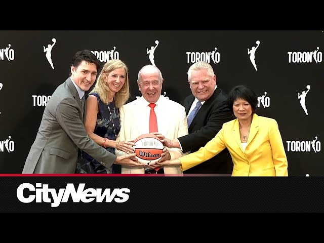 ⁣Trudeau welcomes the WNBA to Canada