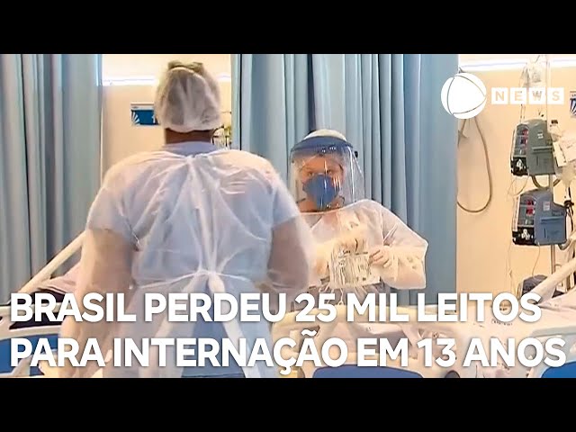 ⁣Brasil registra queda no número de leitos de internação no SUS