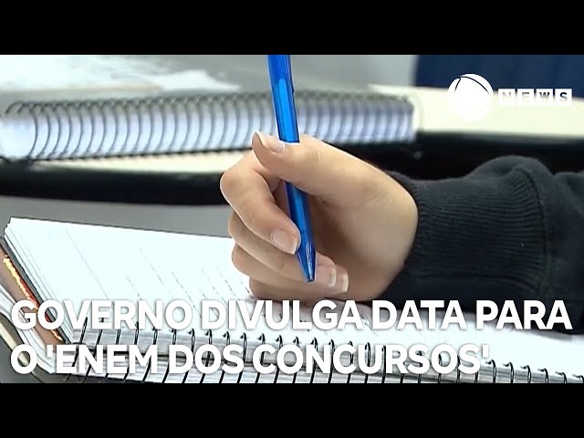 ⁣Governo divulga nova data para o 'Enem dos concursos'