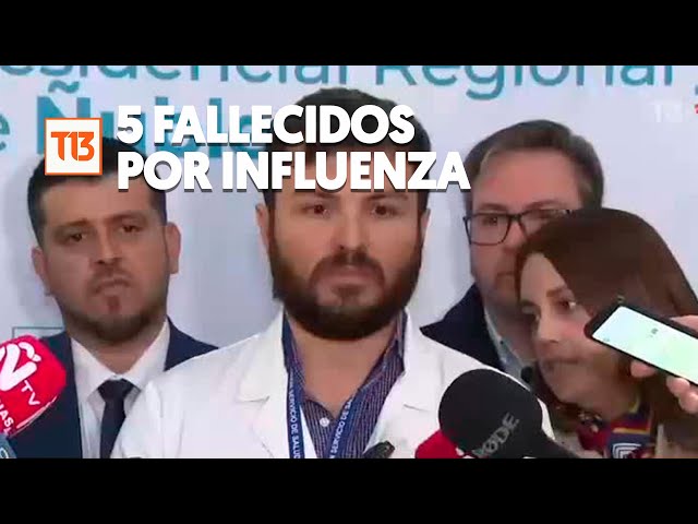 Confirman cinco fallecidos por influenza en la región de Ñuble