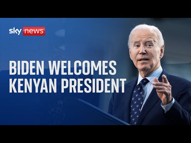 ⁣US President Joe Biden and the First Lady Jill Biden welcome Kenyan president