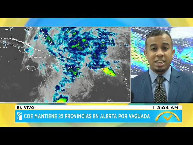 ⁣COE mantiene 25 provincias en alerta por vaguada