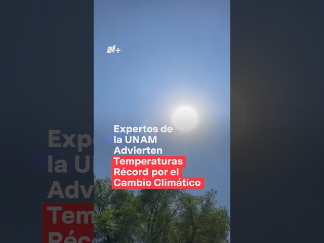 ⁣UNAM advierte temperaturas récord por el cambio climático - Nmas #shorts