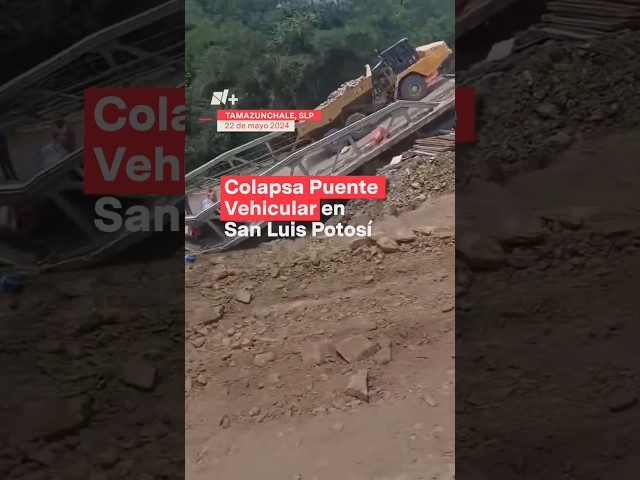⁣Colapsa Puente Vehicular en San Luis Potosí - N+ #shots