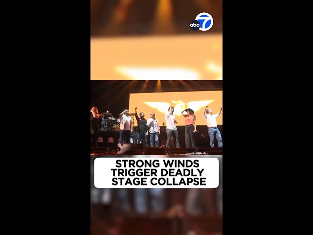 ⁣Video shows deadly stage collapse in Mexico