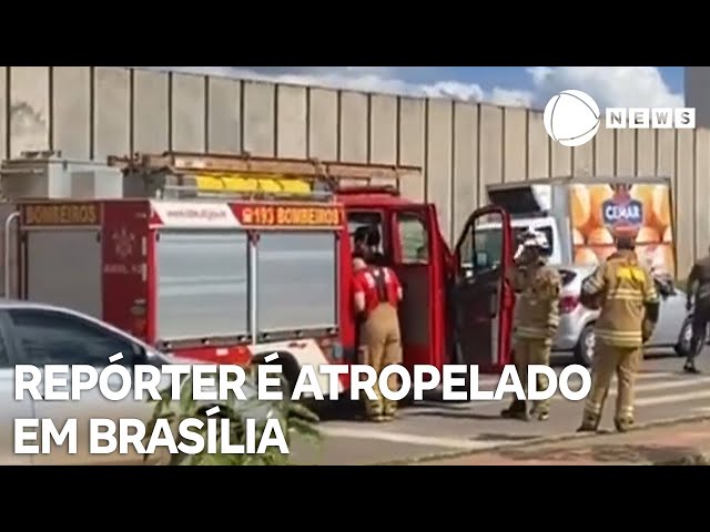 ⁣Repórter é atropelado próximo ao Palácio do Planalto