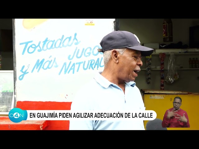 ⁣En Guajimía piden agilizar adecuación de la calle