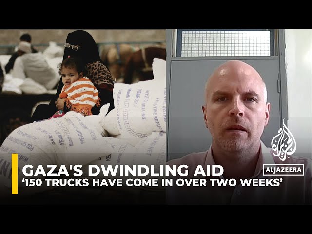 ⁣Since Israel’s Rafah operation, only 150 trucks of aid reached Gaza in two weeks: UNRWA's Sam R