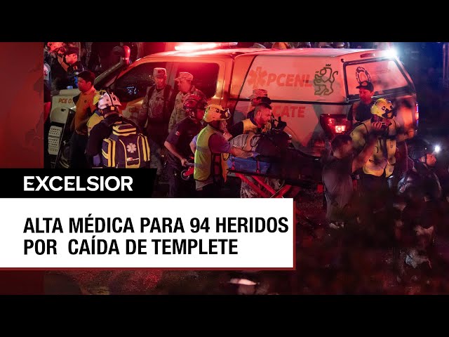 Dan de alta a 94 personas afectadas por caída de templete en evento de MC