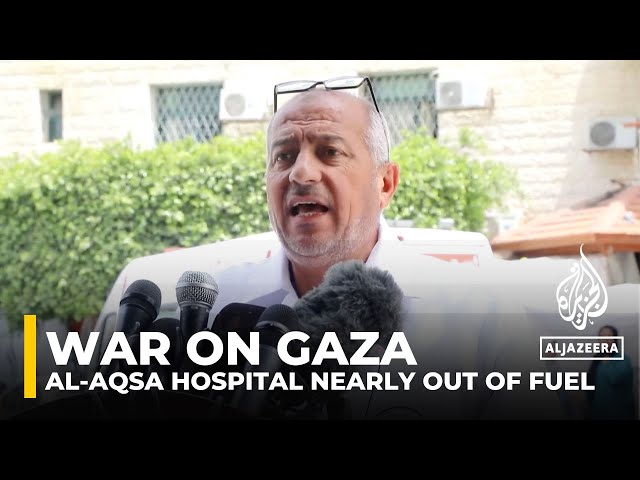 ⁣Israel’s war on Gaza: Al-Aqsa Hospital nearly out of fuel