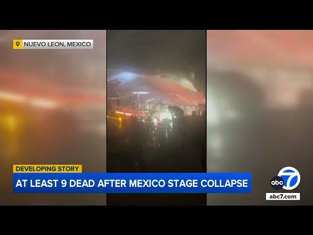 ⁣Child among the 9 dead after strong winds topple stage at campaign rally in Mexico