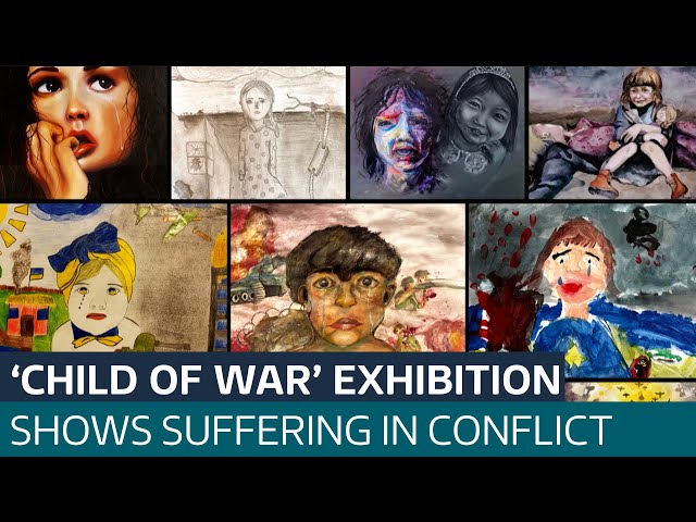 ⁣'You attack a child, you attack the future': Exhibition gives a voice to children of war |
