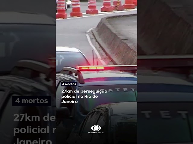 ⁣Perseguição policial acaba em acidente e 4 mortos no Rio de Janeiro #shorts