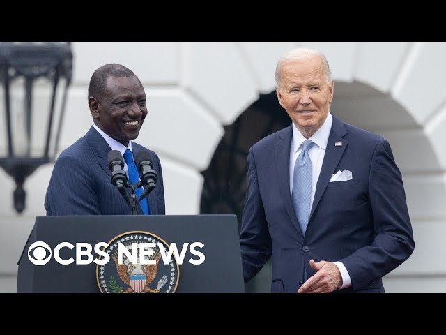 ⁣Biden honors Kenyan President Ruto with state visit