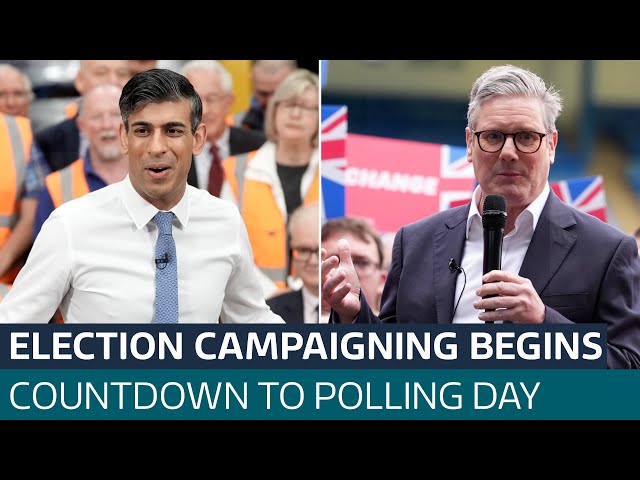 ⁣Rishi Sunak and Keir Starmer kick off election campaigns | ITV News