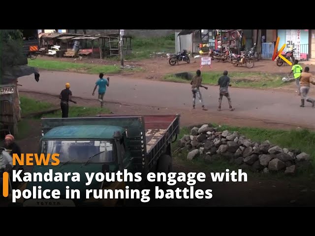 ⁣Kandara youths engage with police in running battles following shooting of 3 youths