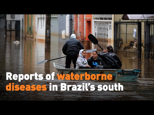 ⁣Reports of waterborne diseases in Brazil’s south