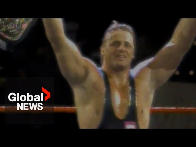 ⁣From the archives: Canadian WWE star Owen Hart laid to rest as wrestling world pays tribute
