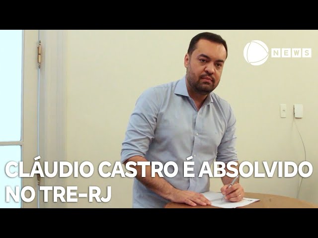 ⁣Governador Cláudio Castro é absolvidos no TRE-RJ