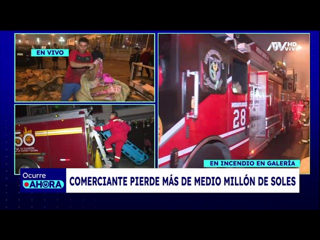 Comerciante de Mesa Redonda perdió S/700 mil en mercadería por incendio en galería