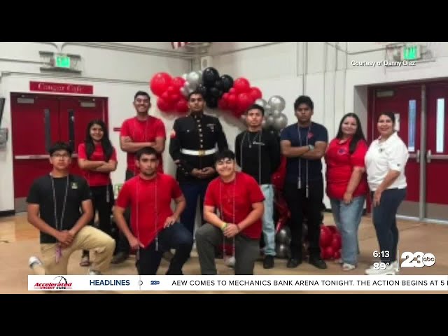 ⁣McFarland High School celebrates and recognizes future graduating military personnel