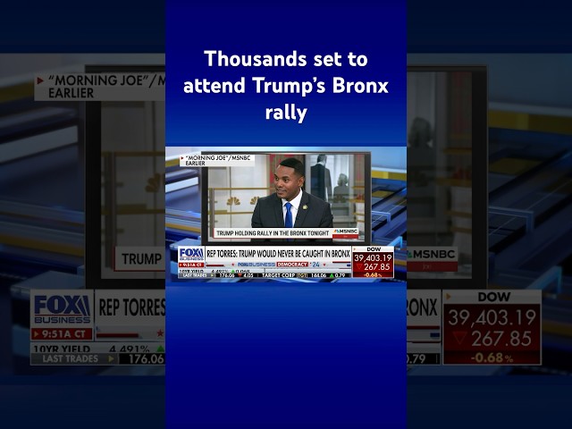 ⁣Democrat rep claims Trump would never be caught in the Bronx #shorts