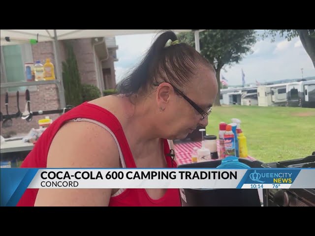 ⁣Camping family tradition continues at Coca-Cola 600