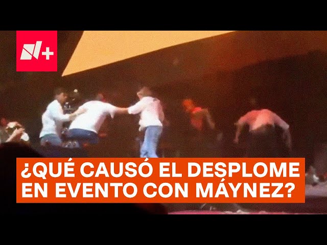 ⁣¿Qué causó el desplome del templete donde estaba Jorge Álvarez Máynez? - N+