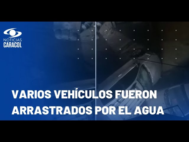 ⁣Inundaciones en Bello y Valle de Aburrá debido a fuertes lluvias: un balcón se desprendió