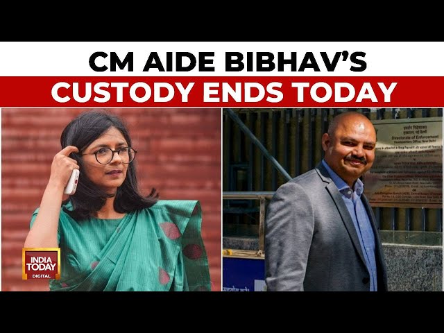 ⁣Maliwal Attack Case: 5-Day Custody Of Bibhav Ends Today, Swati Claims Tampering With Evidence