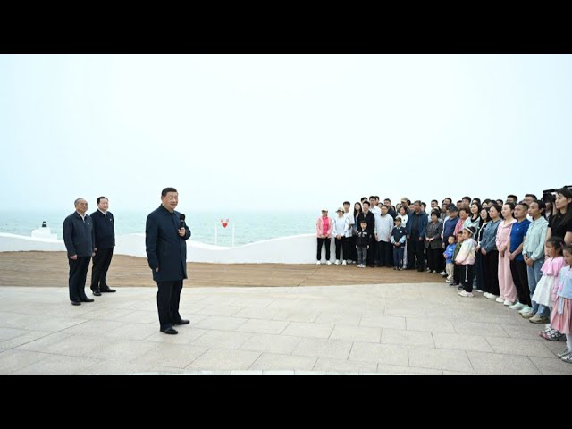 ⁣Xi Jinping inspecte la ville de Rizhao, dans l'est de la Chine