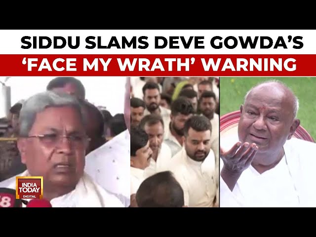 ⁣Karnataka CM Siddaramaiah Slams Ex-PM Deve Gowda Says, 'I Think He Himself Sent Prajwal Abroad&