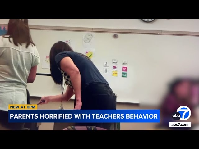 ⁣Santa Ana elementary teacher seen in video apparently mocking students