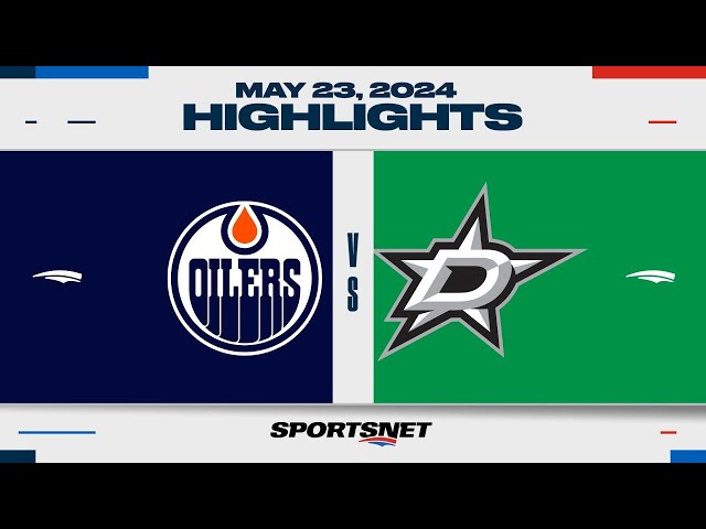 ⁣NHL Game 1 Highlights | Oilers vs. Stars - May 23, 2024
